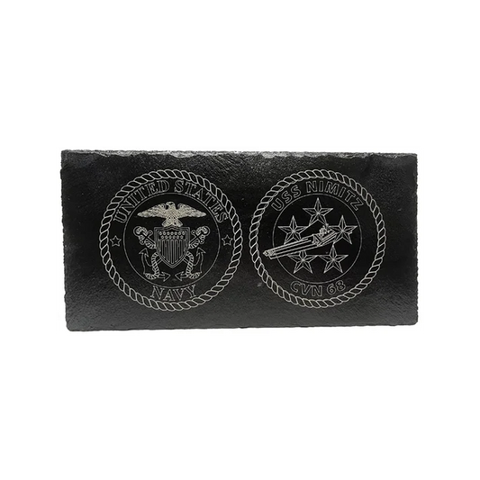 USS Nimitz CVN 68 Slate Plaque (Officer)