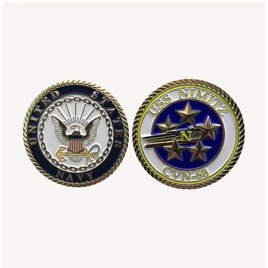 USS Nimitz CVN 68 Challenge Coin (Enlisted Version)