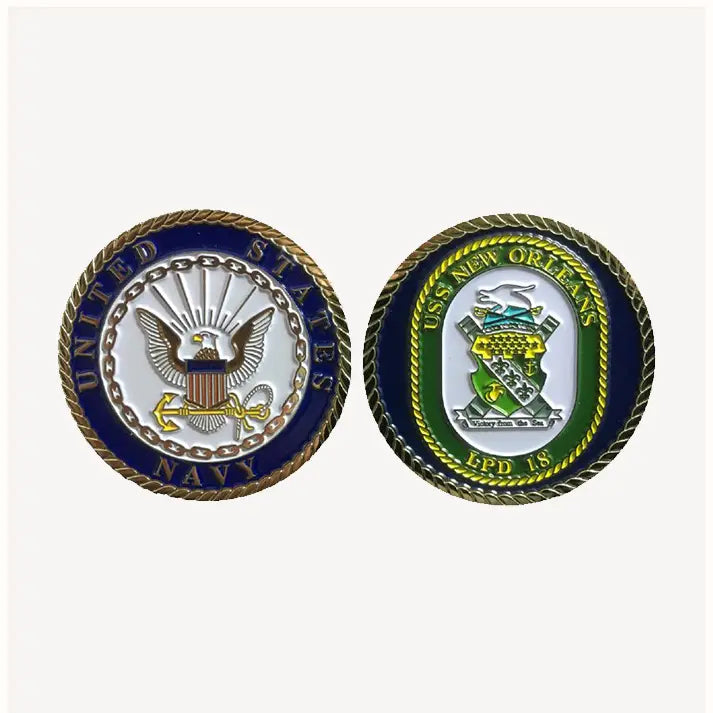 USS New Orleans LPD 18 Challenge Coin (Enlisted Version)