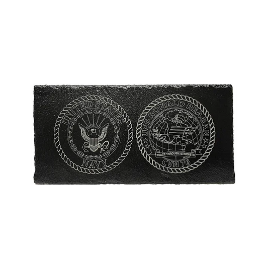 USS Ronald Reagan CVN 76 Slate Plaque (Enlisted)