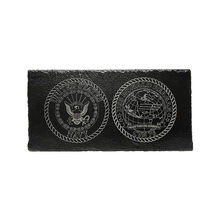 USS Ronald Reagan CVN 76 Slate Plaque (Enlisted)