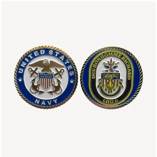 USS Bonhomme Richard LHD 6 Challenge Coin (Officer Version)