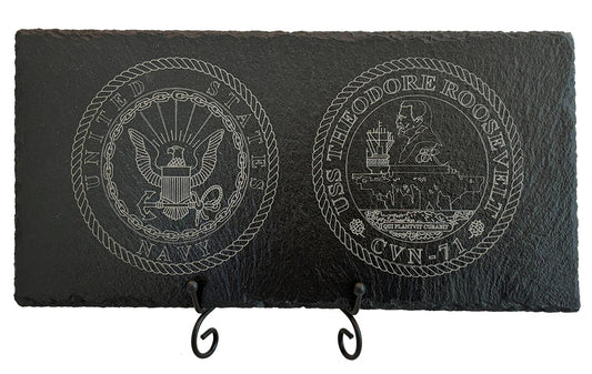 USS Theodore Roosevelt CVN-71 Slate Plaque (Enlisted)
