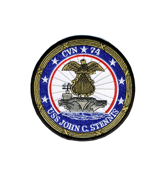 USS John C. Stennis CVN 74 Iron on Patch