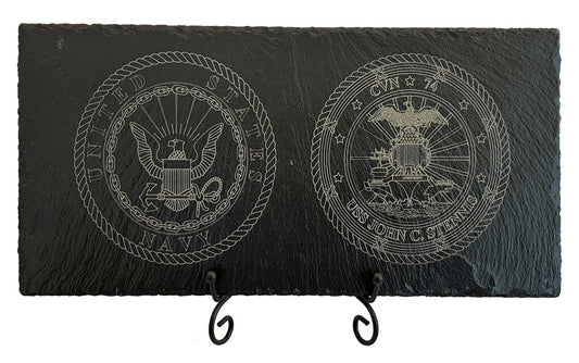 USS John C. Stennis CVN-74 Slate Plaque (Enlisted)