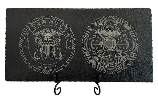 USS John C. Stennis CVN-74 Slate Plaque (Officer)