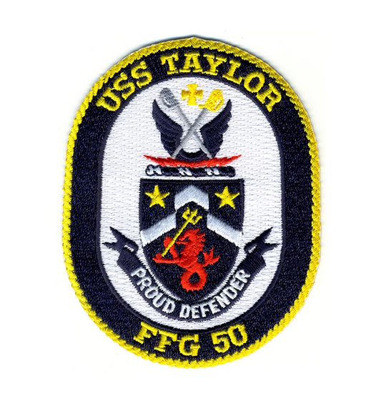 USS Taylor FFG 50 Iron On Patch