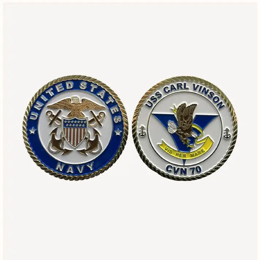 USS Carl Vinson CVN 70 Challenge Coin (Officer Version)