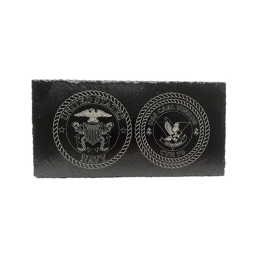 USS Carl Vinson CVN-70 Slate Plaque (Officer)