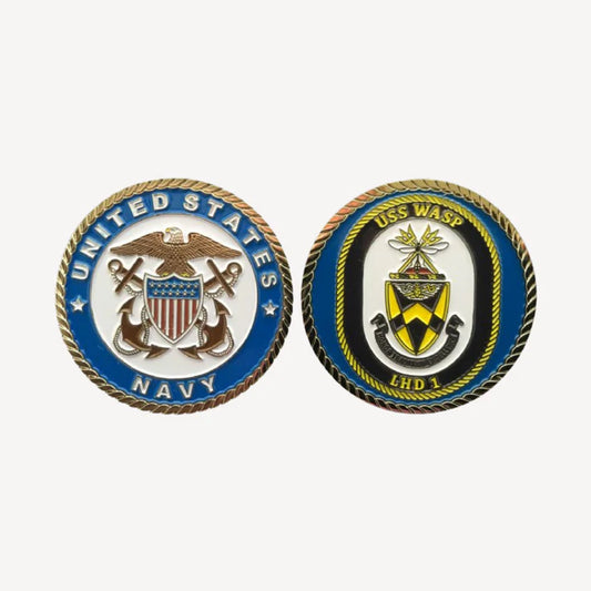 USS Wasp LHD 1 Challenge Coin (Officer Version)