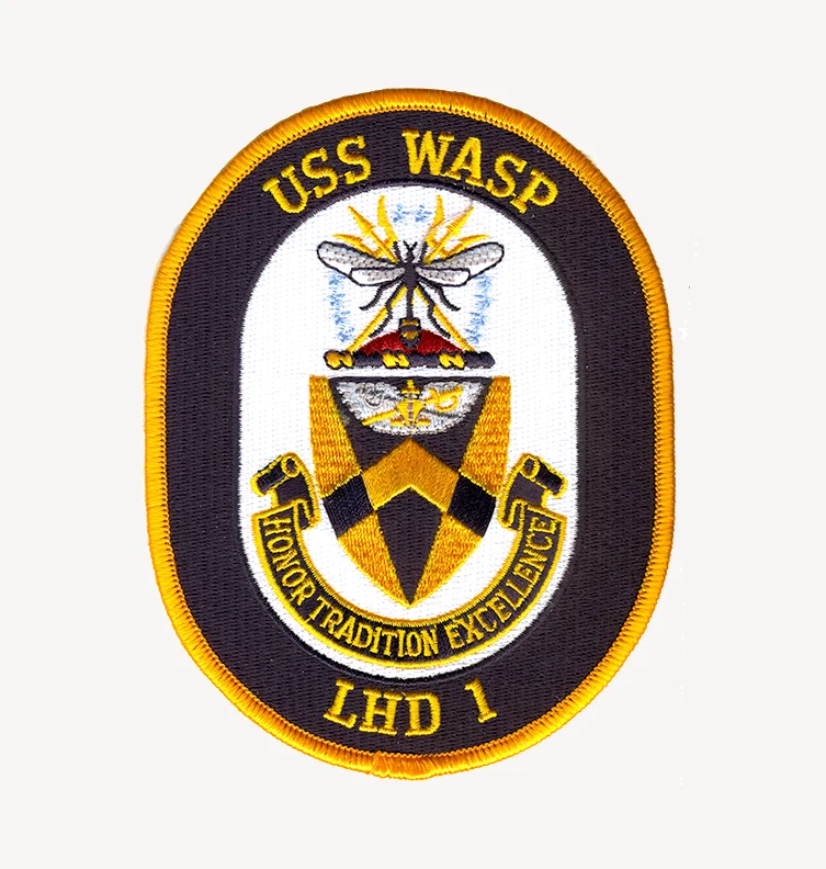 USS Wasp LHD 1 Iron On Patch