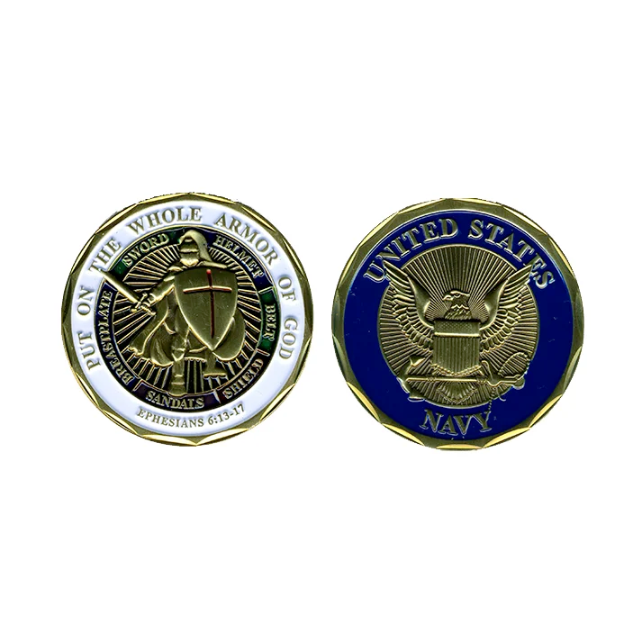 Put on the Whole Armor of God - Navy Challenge Coin
