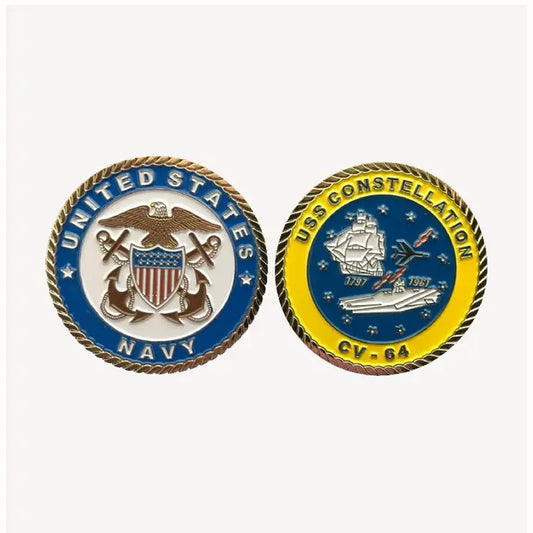 USS Constellation CV 64 Challenge Coin (Officer Version)