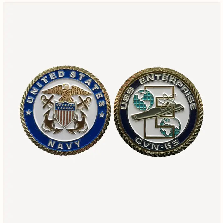USS Enterprise CVN 65 Challenge Coin (Officer Version)