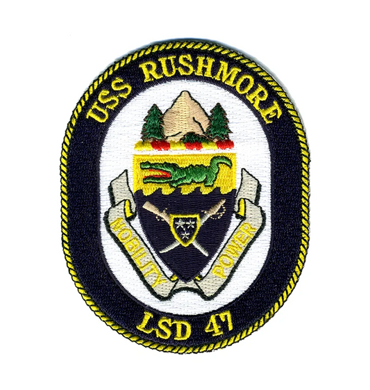 USS Rushmore LSD 47 Iron On Patch