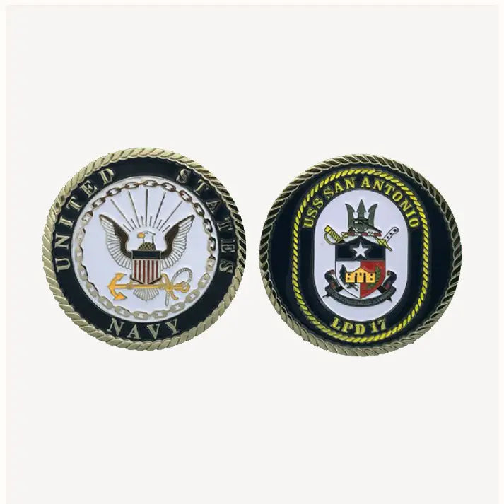 USS San Antonio LPD 17 Challenge Coin (Enlisted Version)