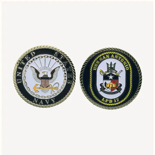 USS San Antonio LPD 17 Challenge Coin (Enlisted Version)