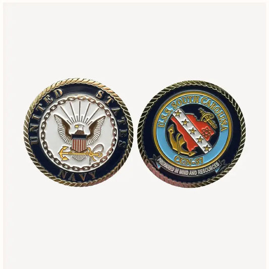 USS South Carolina CGN 37 Challenge Coin (Enlisted Version)