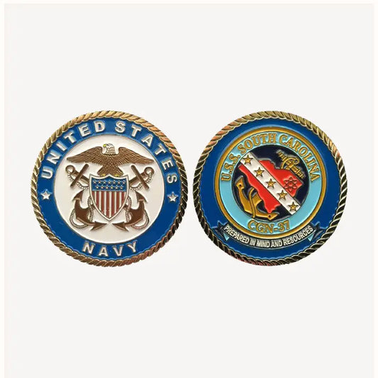 USS South Carolina CGN 37 Challenge Coin (Officer Version)