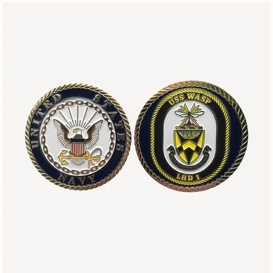 USS Wasp LHD 1 Challenge Coin (Enlisted Version)